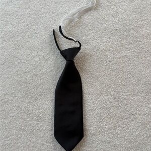 5 for $20 SALE! Black clip on boys youth Necktie tie